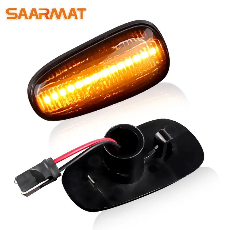 

2pcs Repeater Indicator Light Dynamic Flowing Water Turn Signal Light Side Marker Flashing Indicator For Opel Astra G Zafira A