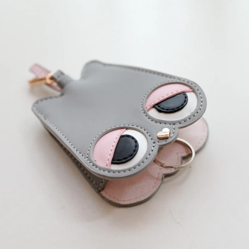 2022 INS Cartoon Car Key Case PU Leathe Key Bag Coin Purse Card Holder Key Housekeeper Keychain Case Multifunctional Key Cover