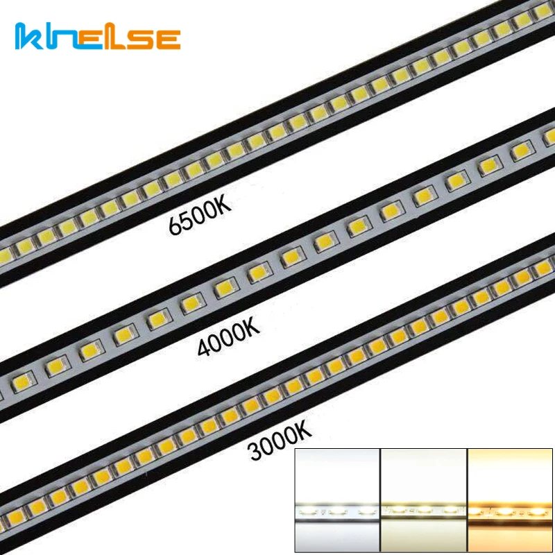 1pc 2835 AC 220V LED Bar Light Aluminium PCB 20/30/40/50cm Drive-free Kitchen Cabinet Hard Strip Light for U V Shape Tube