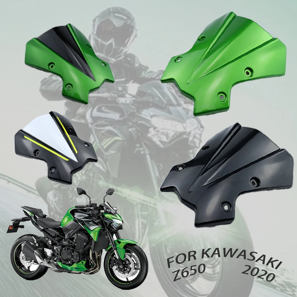 

NEW Motorcycle Accessories For Kawasaki Z650 Z900 Z 650 Z 900 2020 Windscreen Windshield Shield Screen with Bracket