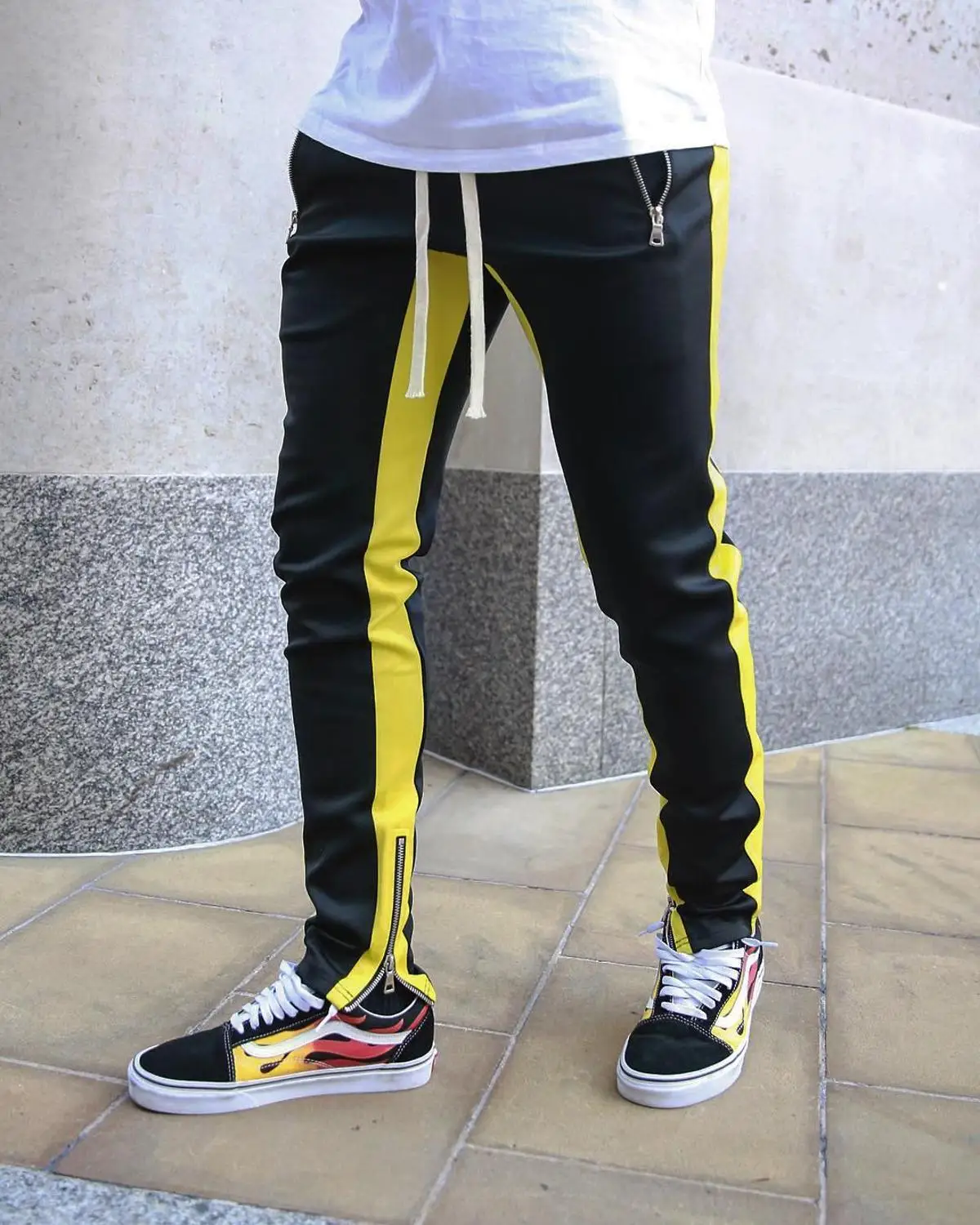 Casual Pants Men Joggers leggings Hip Hop Sweatpants Fitness Sportswear Track Pants Side Stripes Gym Jogging Fashion Trousers