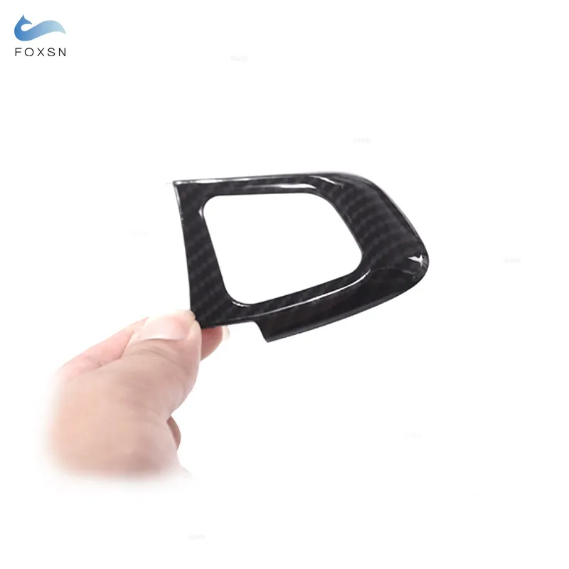 ABS Carbon Texture 2pcs Car Accessories Steering Wheel Button Frame Cover Trim For Land Rover Range Rover Evoque 2011 - 2017