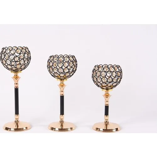 Marrlife Tulip Mesh Candlestick 3'lü Set