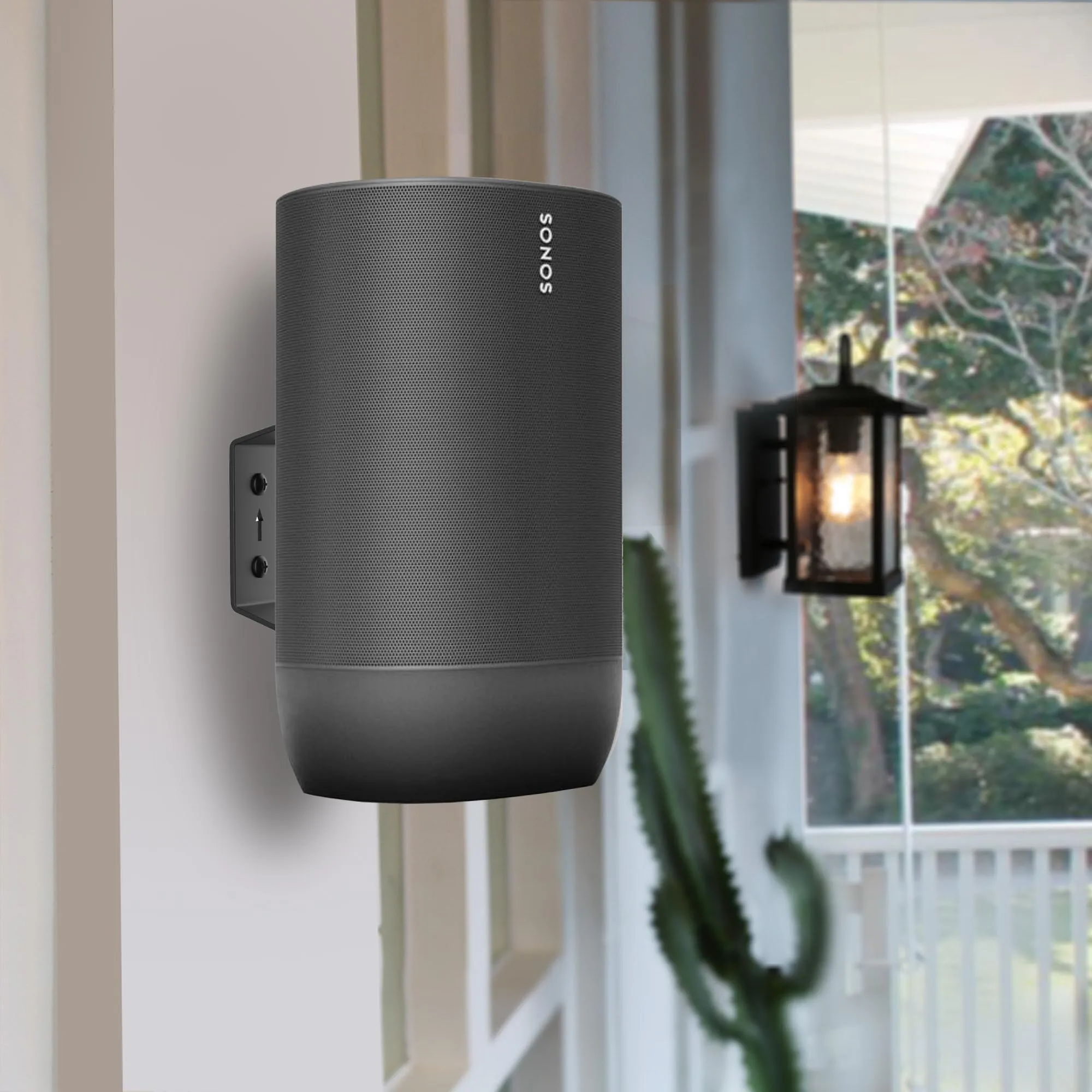 Wall Mount Holder For Sonos Move（Pair）Indoor & Outdoor Mount ,Smart Portable Speaker Holder