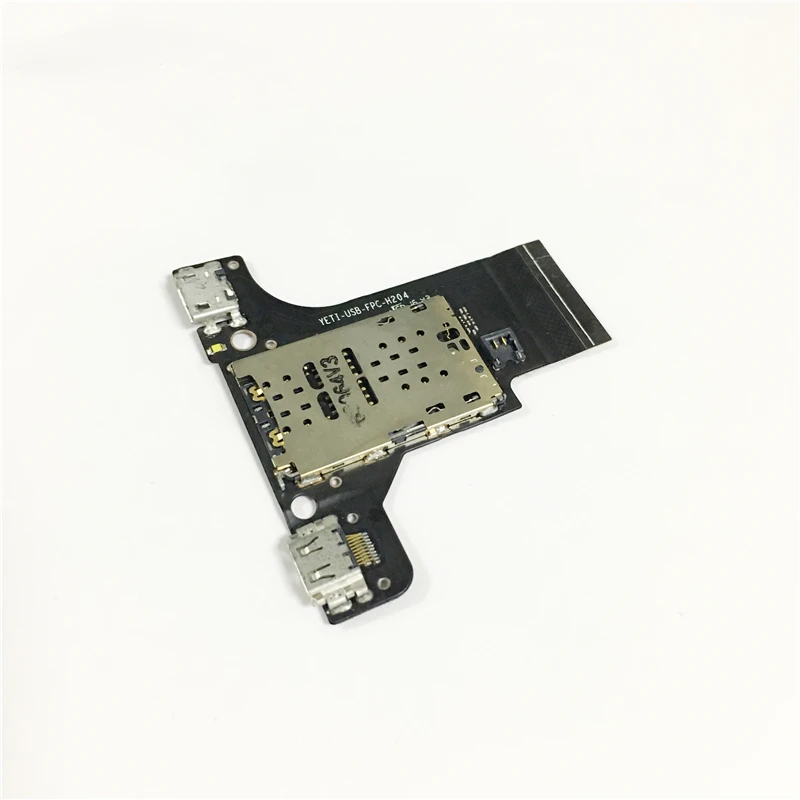 Charger USB Jack Dock Board dengan Kartu SIM FLEX Kabel untuk Lenovo Yogabook YB1-X90F X91L Pengisian Port Papan + SIM kartu Tablet Parts