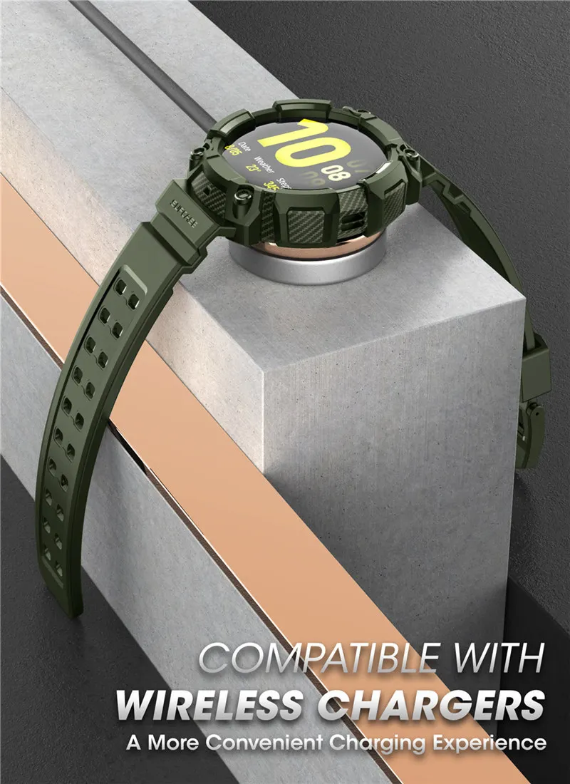 Case For Samsung Galaxy Watch Active 2 (44mm) SUPCASE UB Pro Rugged Protective Cover with Strap Bands For Galaxy Watch Active 2