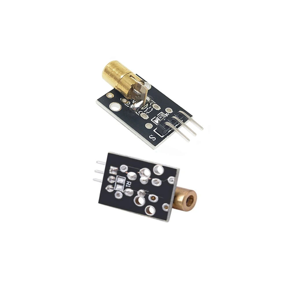 KY-008 650nm Laser Sensor Module 6mm 5V 5mW Red Laser Dot Diode Copper Head for Arduino 3PIN KY008  AVR PIC DIY