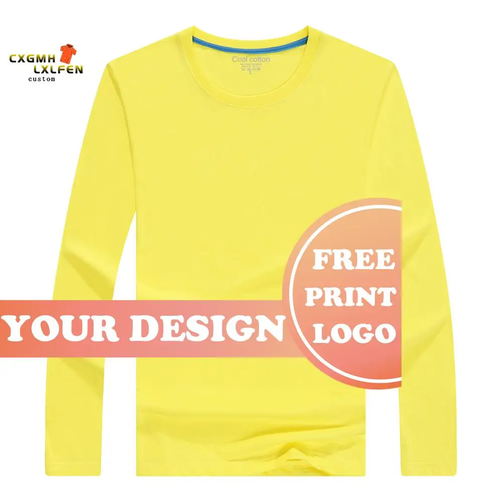 New Autumn Men\'s Long Sleeve Tees Shirts Custom Printed Band Design To Personalize Your Own T-shirts Women Casual Clothes 4XL