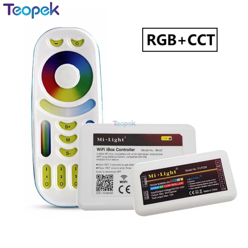 boxer rgb cct controle led rgb mais branco frio mais branco quente partes ax5ch fut039 mais 24g rf sem fio e controle remoto com zona mi 01