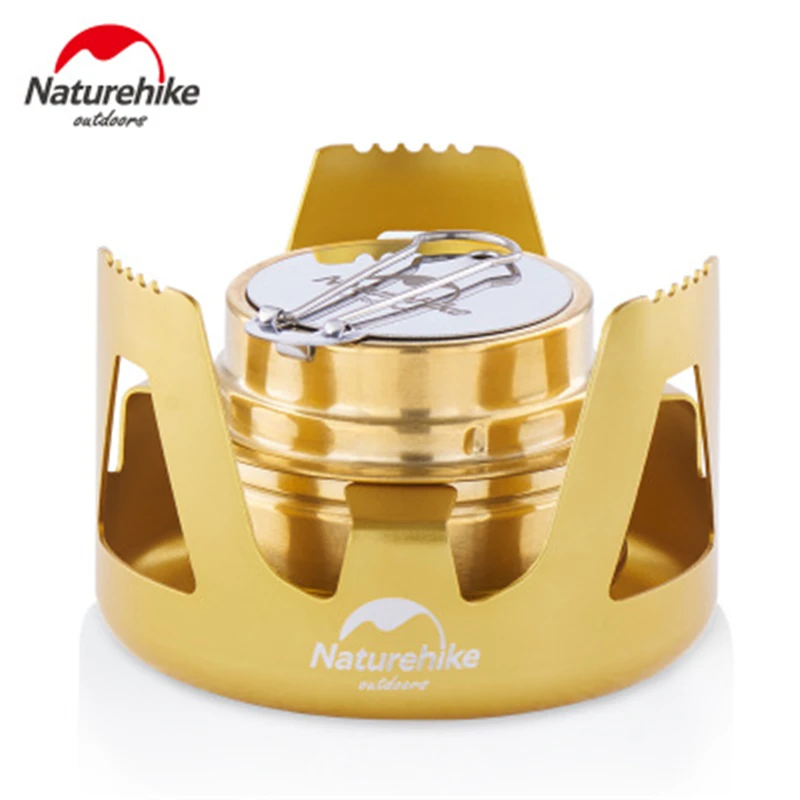 Naturehike Outdoor Camping Stove MIni Picnic Stove Head Solid Alcohol Furnace Vaporized Solid Stove Camping Cook Equipment