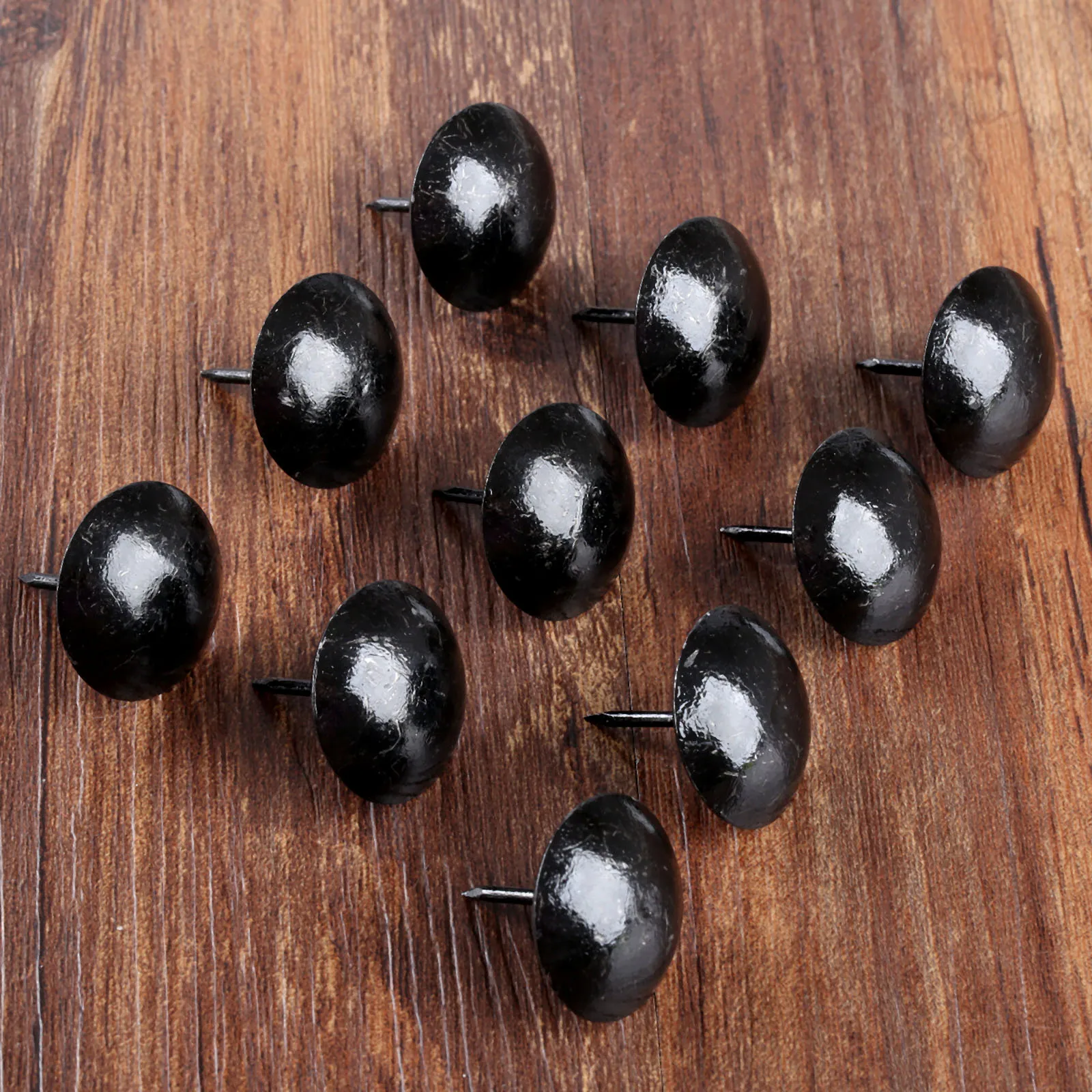 10Pcs Jewelry Wood Box Sofa Decorative Tack Stud Pushpin Doornail  25mm Antique Black Upholstery Nail Furniture Hardware