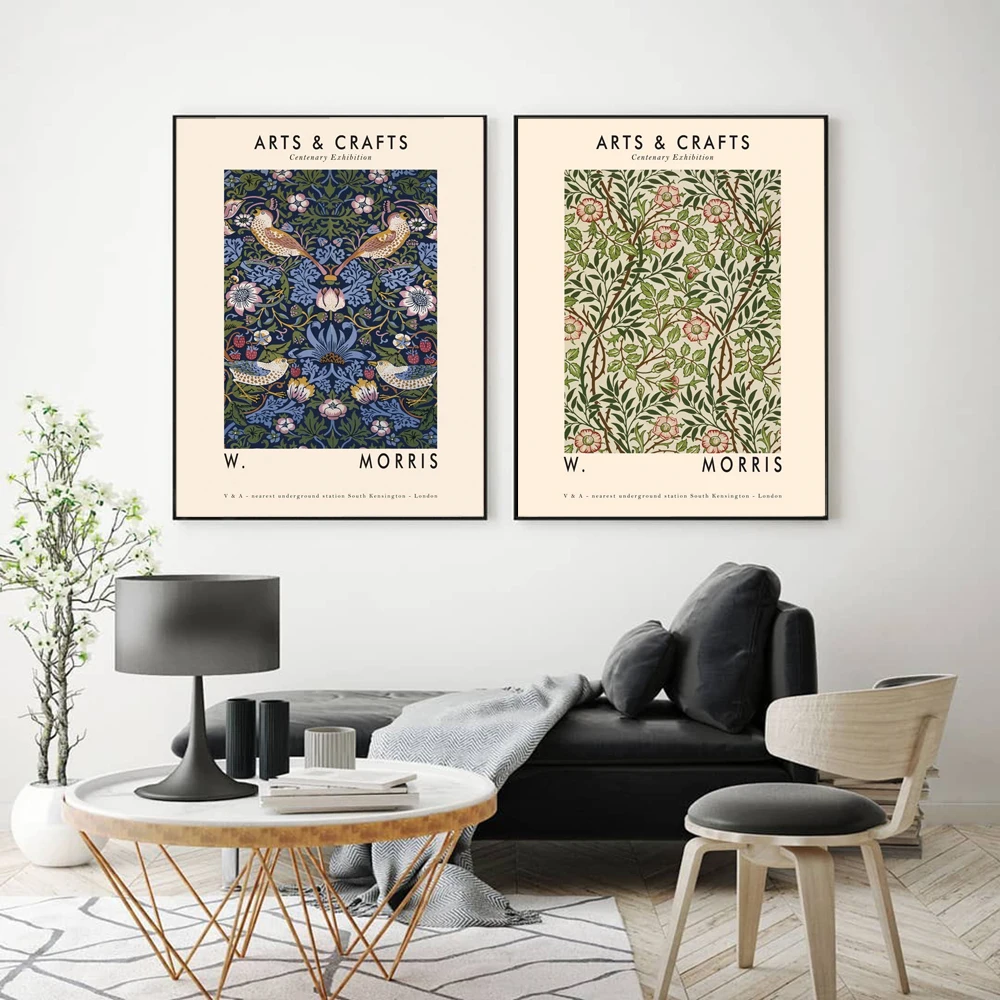 

Arts & Crafts Floral Poster Wall Art Canvas Painting Green Plant Nordic Posters and Prints Decor Picture Modern Home Decoration