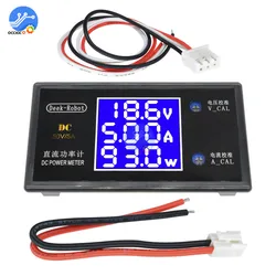 Multifunction LCD Digital DC Power Meter Voltmeter Ammeter Wattmeter Current Power Voltage meter Measurement 0-50V 0-5A 0-250W