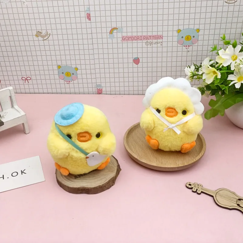 

new Stylish cartoon chick funny pendant loveyly Exquisite Keychain soft baby Soothing doll christmase birthday gift