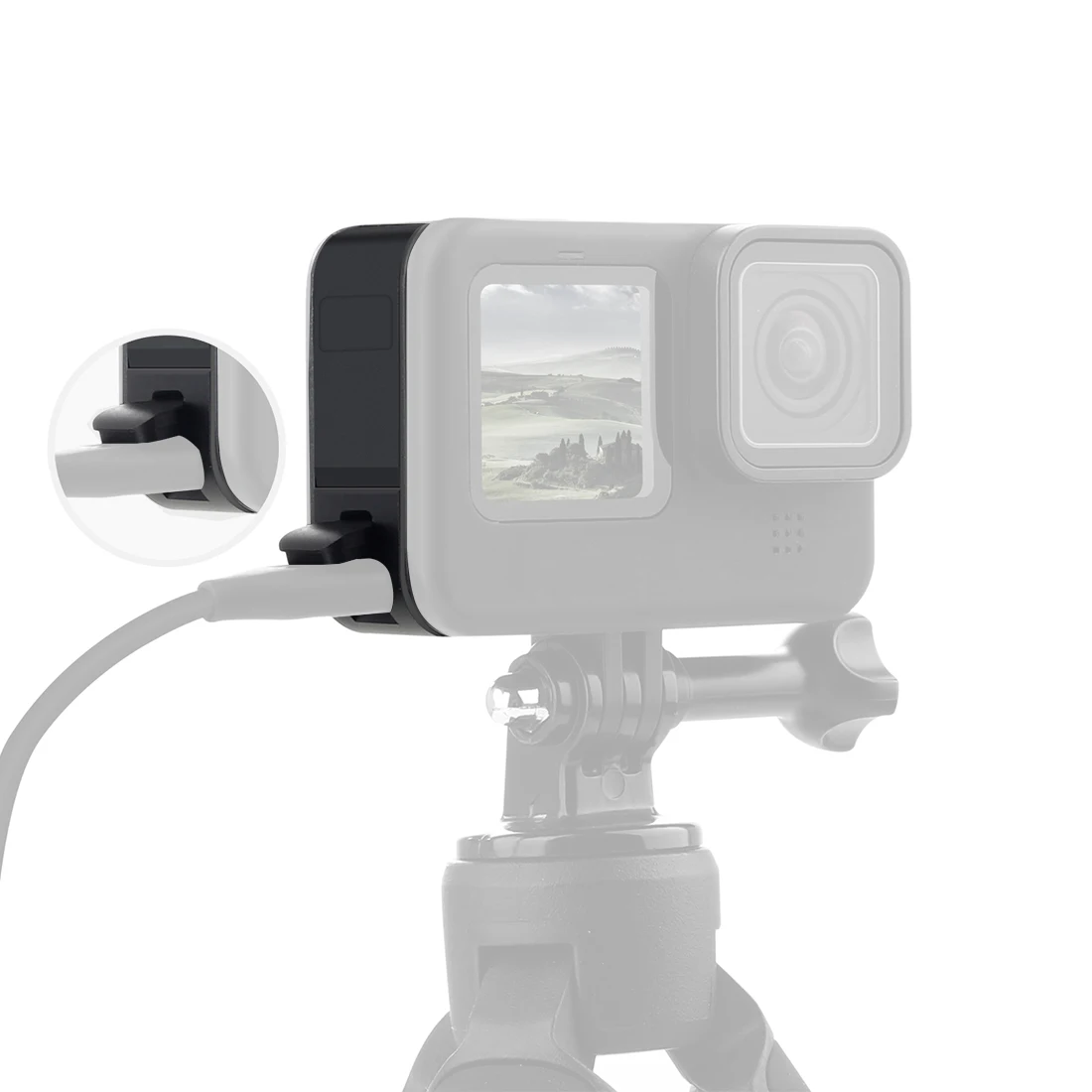 Neue Batterieabdeckung, abnehmbarer Ladeanschluss, Adaptertür für GoPro Hero 13 12 11, Schwarz, Mini 10, 9, Seitengehäuse, Action-Kameraschutz – Detail 20