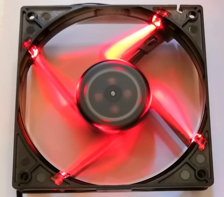 

DAZA1225R2L For Lenovo AVC 12025 12cm Fan 4-Wire pwm fan Temperature 12V 0.60A Red LED cooling fan