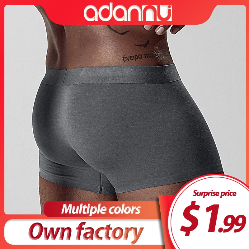 ADANNU Brand Men Boxers Male Underwear Modal Breathable Comfortable Underpants Men Boxers Shorts Cueca Masculina Calzoncillo