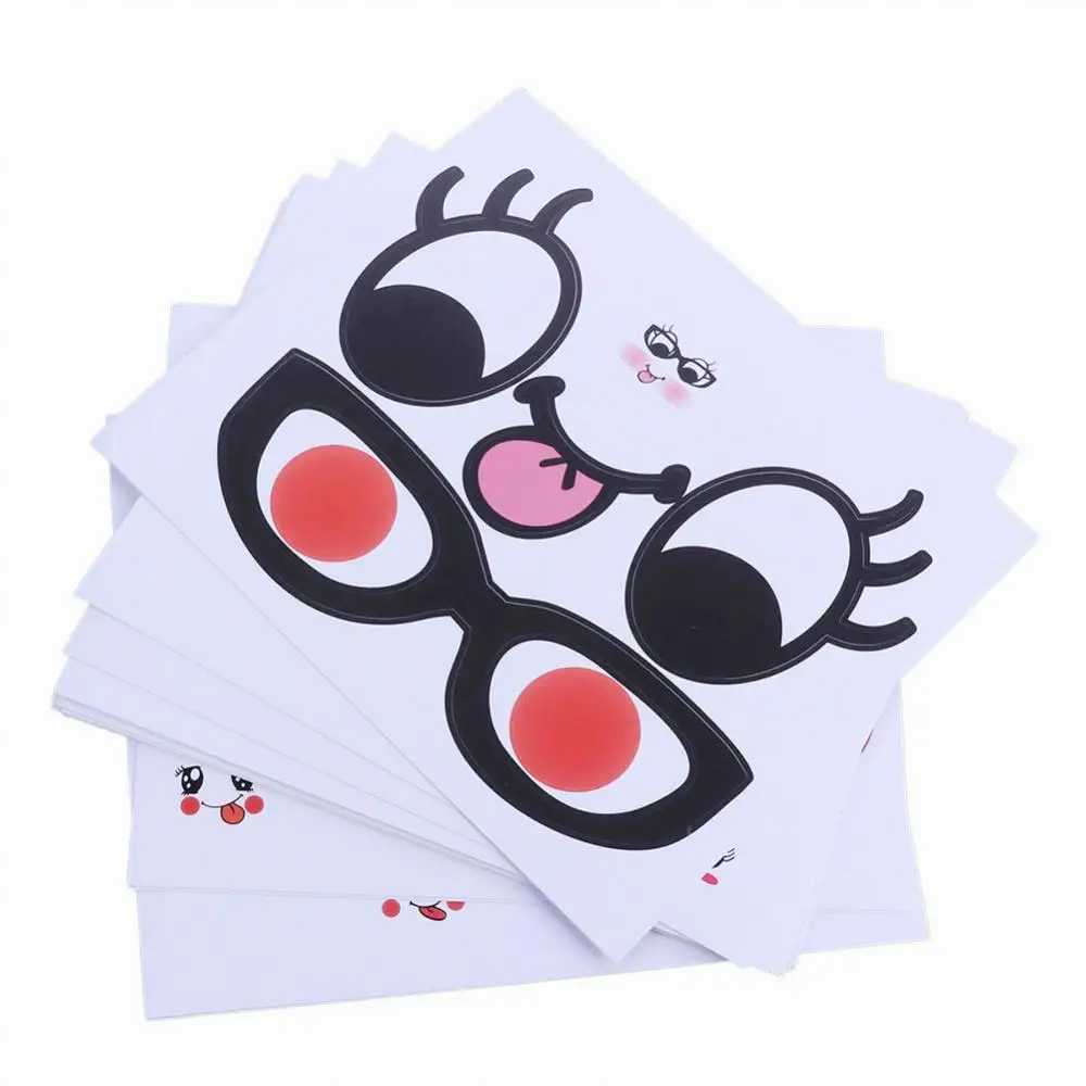 2Pcs Cute Cartoon Belly Sticker Temporary Tattoos Expression Pregnant Photo Prop Fashion Body Art Belly Stickers