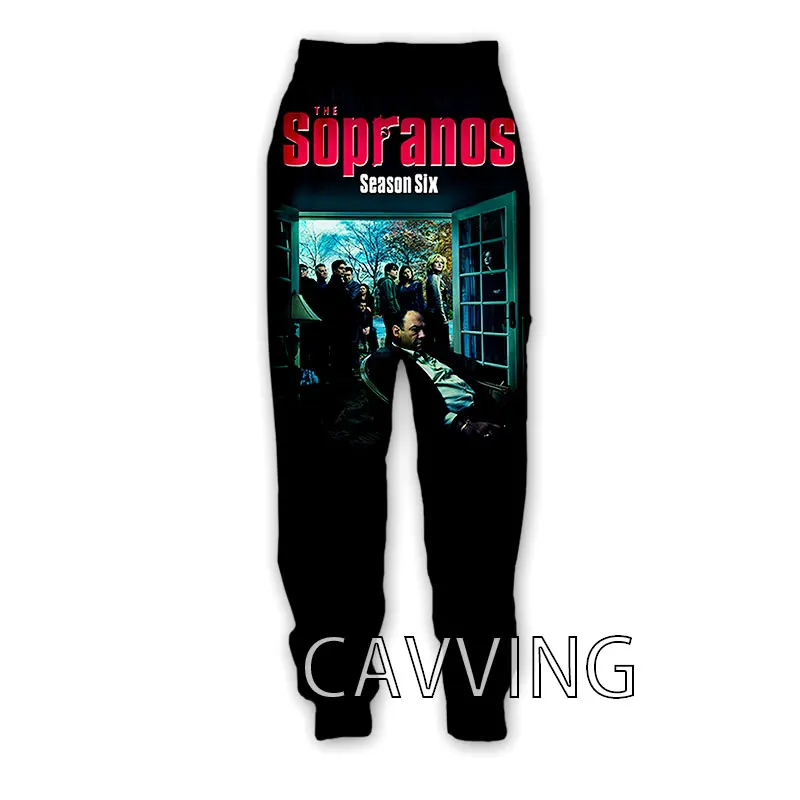 Cavving 3d impressão quente tv os sopranos calças casuais esportes sweatpants calças retas calças de jogging calças