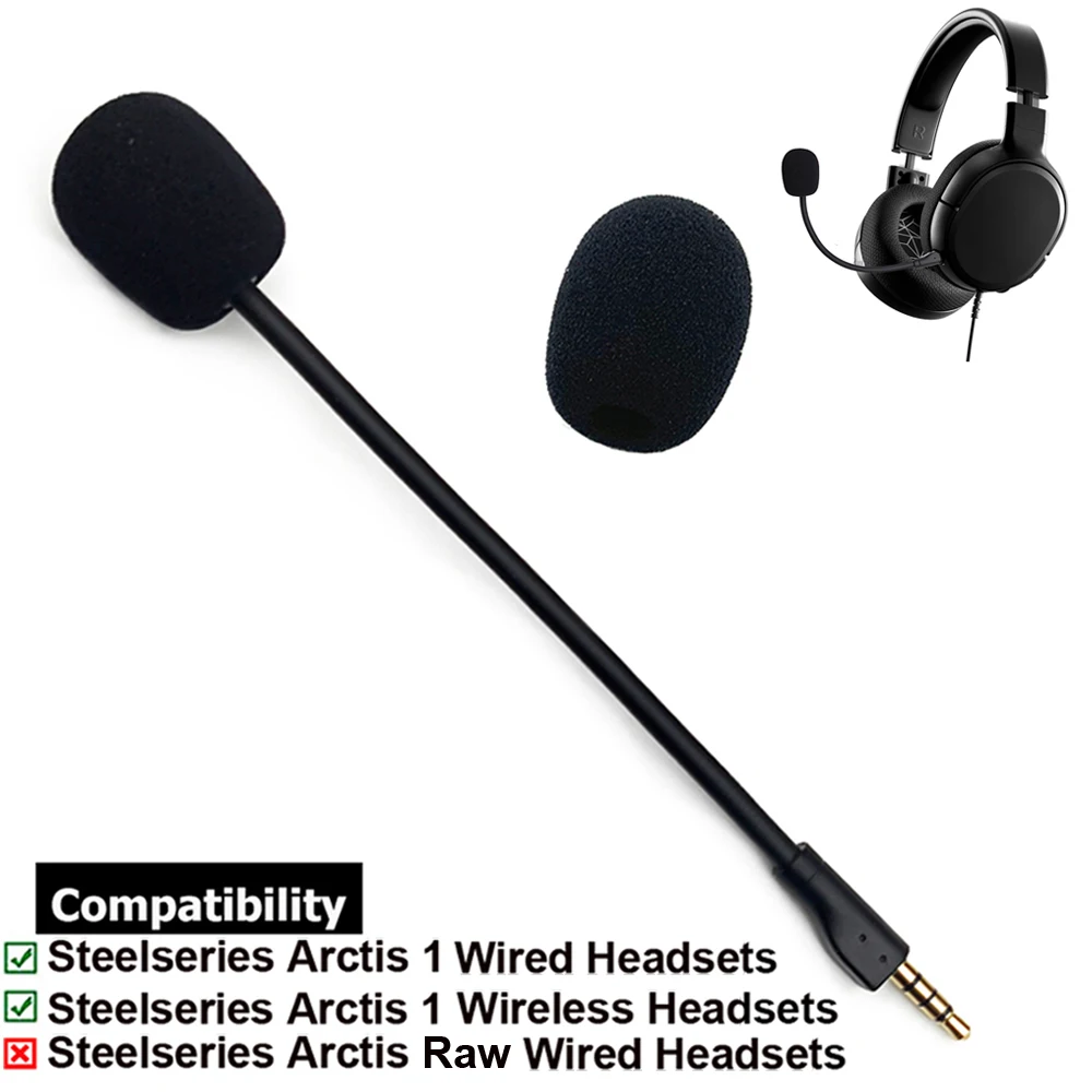 Игровой микрофон OFC, сменный разъем Aux 3,5 мм, для Steelseries Arctis 1 1,0, проводная Беспроводная игровая гарнитура