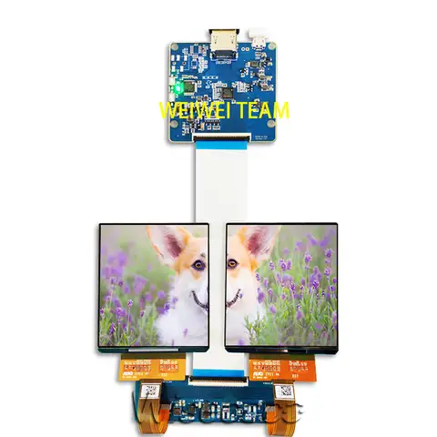 OLED AMOLED 3.81 Inch 1080x1200 VR Helmet Headsets LCD 90hz For Rasbperry pi 3 Display  MIPI Driver Board H381DLN01.2