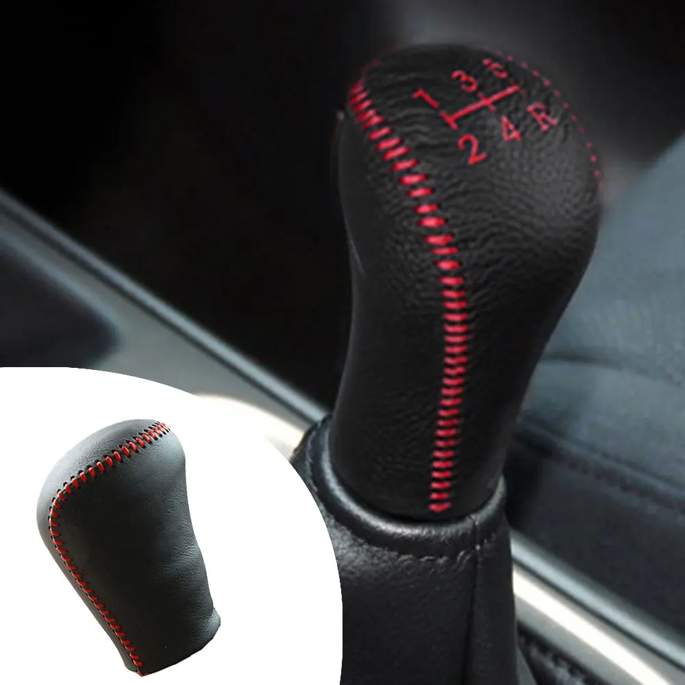 

Кожаный чехол переключения передач для Nissan Sentra 2012-2018 Tiida 2011-2016 Sunny 2011-2015 2016 5-скоростной ручной рычаг переключения передач