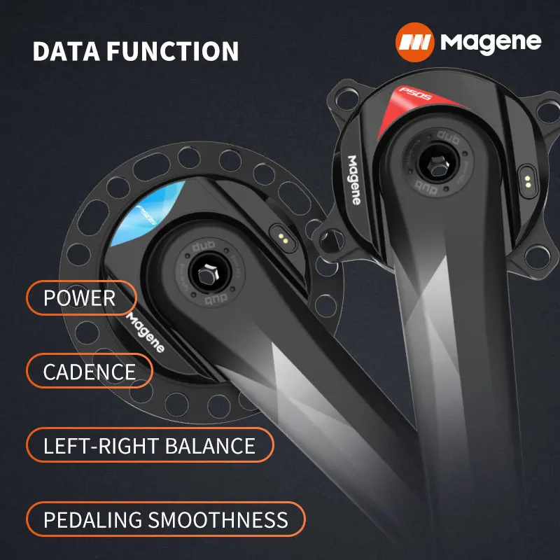 Magene P505 Power Meter Spider-Based  Road Bike 110BCD Oval 4 5 Arm Chainring for Bicycle 8-Bolt Crankset Cadence ANT Computer