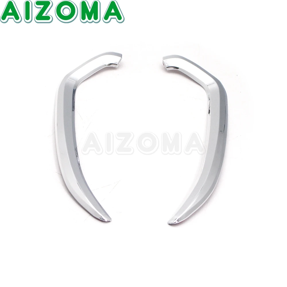 Pair Motorcycle Front Fairing Cover Vertical Vent Trim Frame Chrome For Honda GL1800 Goldwing Gold Wing GL 1800 2018-2021 2020