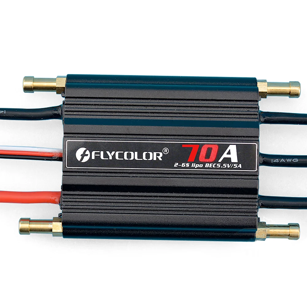 Flycolor 50A/70A/90A/120A/150A Regolatore di velocità Brushless ESC Supporto 2-6S BEC 5.5V/5A per modello di nave RC Barca