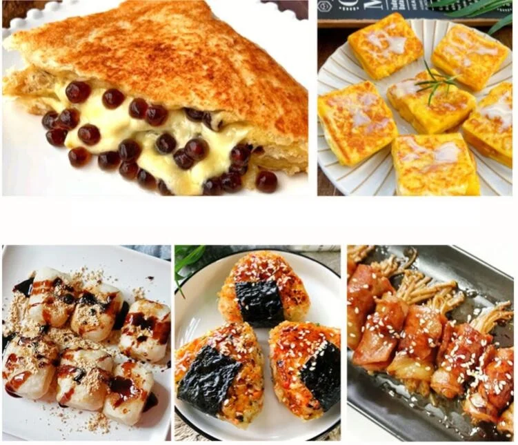 220V Điện Gia Đình Làm Bánh Sandwich Dính Ăn Sáng Bánh Nướng Bánh Nồi Hồng/Đỏ Màu Có Sẵn