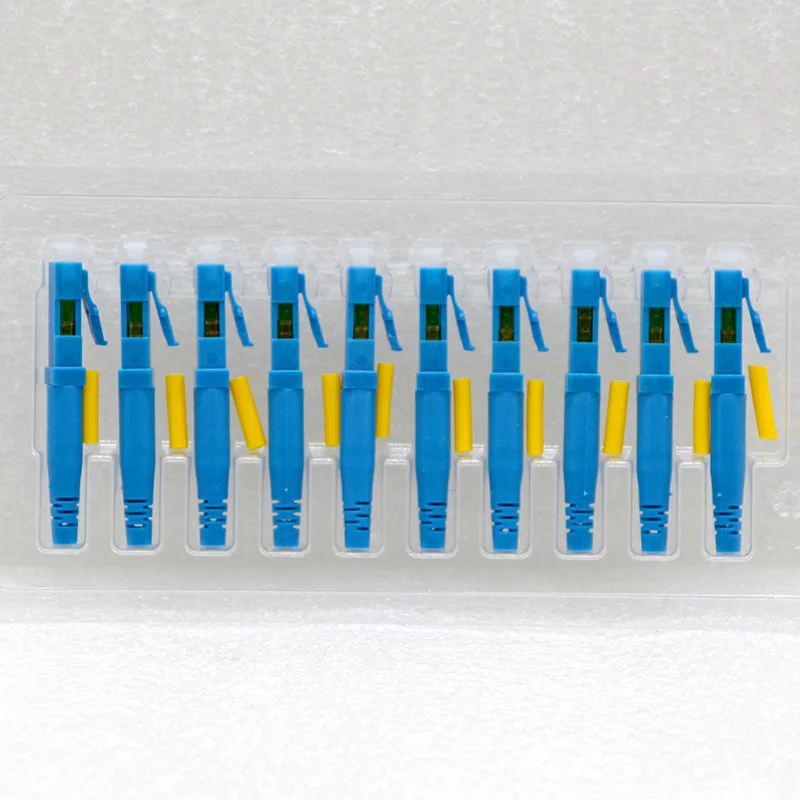 Conector Rápido de Fibra Óptica Cabo Redondo Rápido Campo Montado Conector Rápido lc Upc Fábrica Atacado Novo 100 Pcs