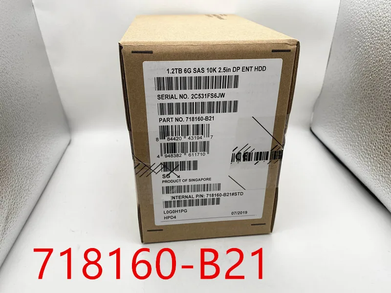 718160-B21 718291-001 1.2TB 6G SAS 10K 2.5inch Ensure New in original box. Promised to send in 24 hours
