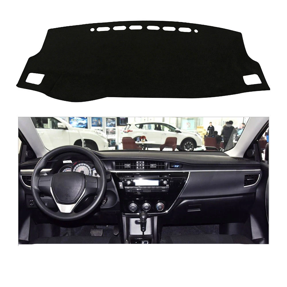 Front Carpet Dashboard Console Dash Board Mat Cover Sun Shade Pad Strip For Toyota Yaris Hatchback 2014-2017