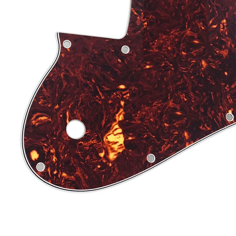 Fei Man Custom Guitar Parts For US FD 72 Tele Deluxe Reissue Guitar Pickguard With TV Jones Humbucker Replacement Flame Pattern