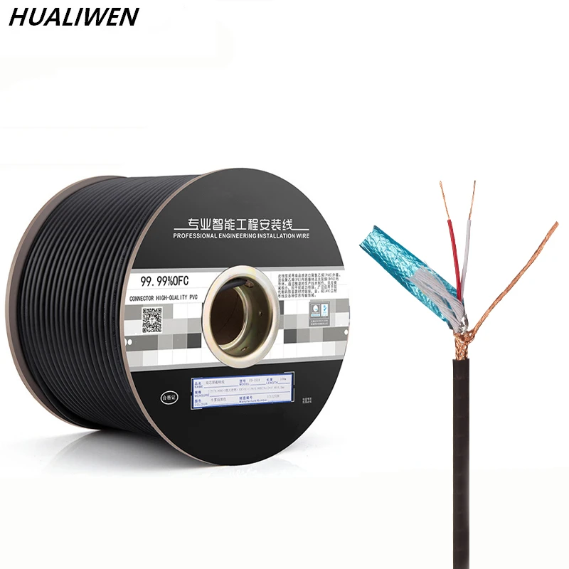 HUALIWEN DIY HIFI Audio Cable Oxygen Free Pure Copper Speaker Cable For Car Audio Home Theater Audio Wire Soft Touch Cable