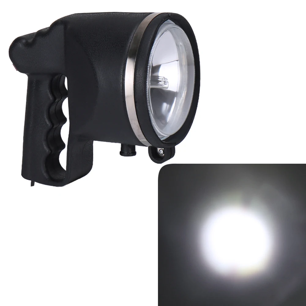 4.5 Inch 55W HID Xenon Search Light Fishing Lamp Portable Spotlight for Hunting Boat Camping Outdoor Lighting 1Pcs