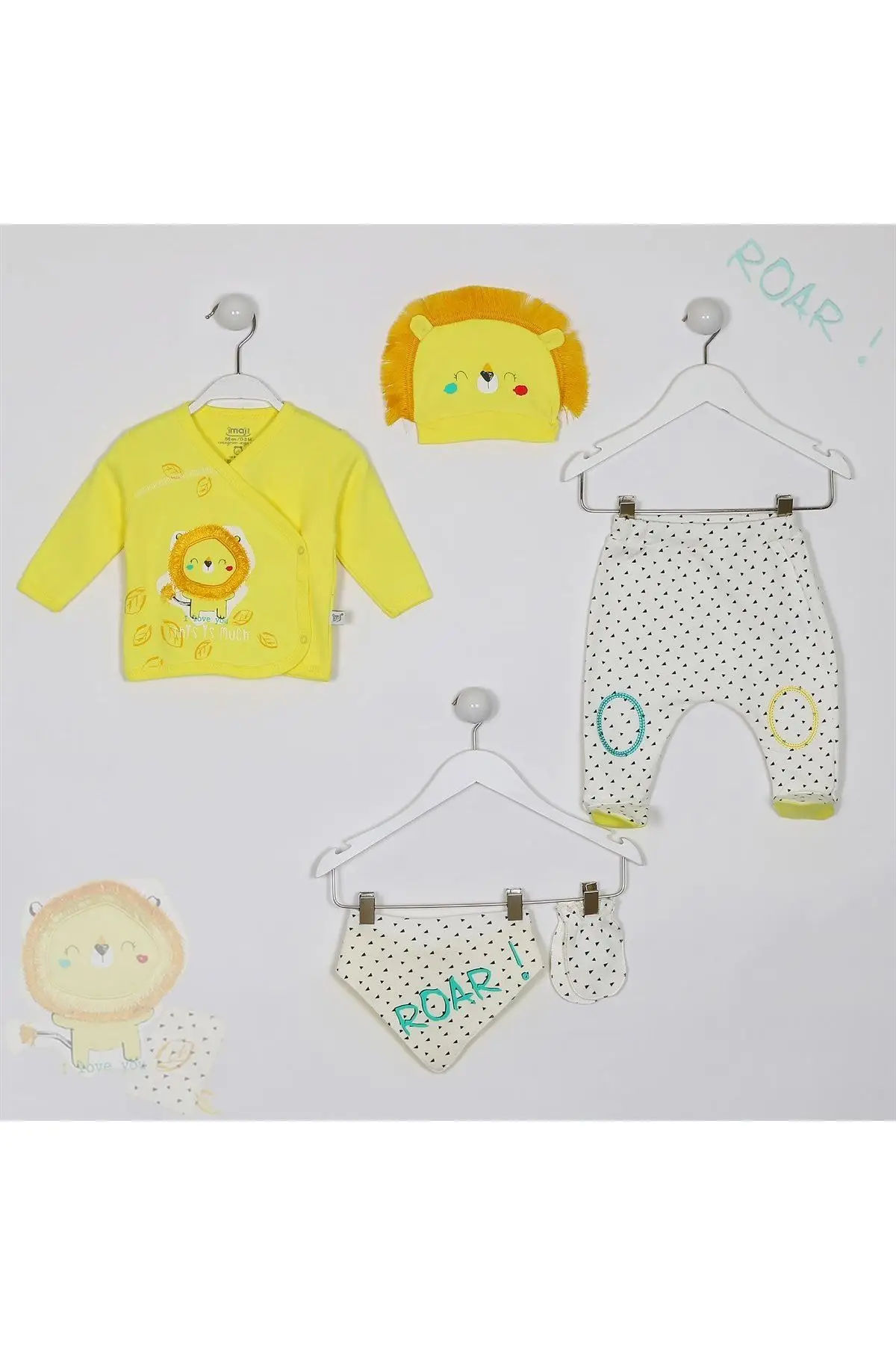 Sleepyhead Lion Patterned 5'li Hospital Output Set