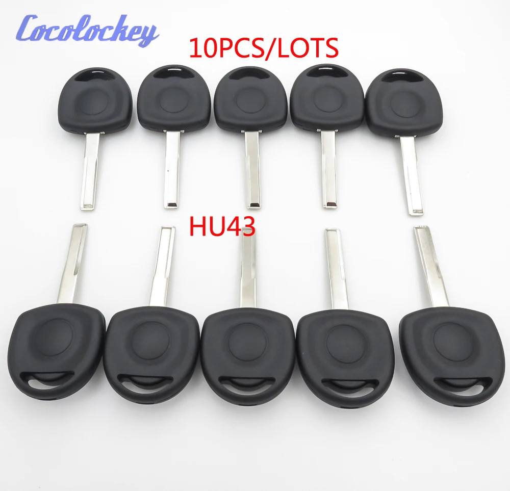 

Cocolockey Replacement Transponder Key Shell Case Fob No Chip for OPEL Agila Combo Van Corsa Meriva Tigra B HU43 10pcs/lots