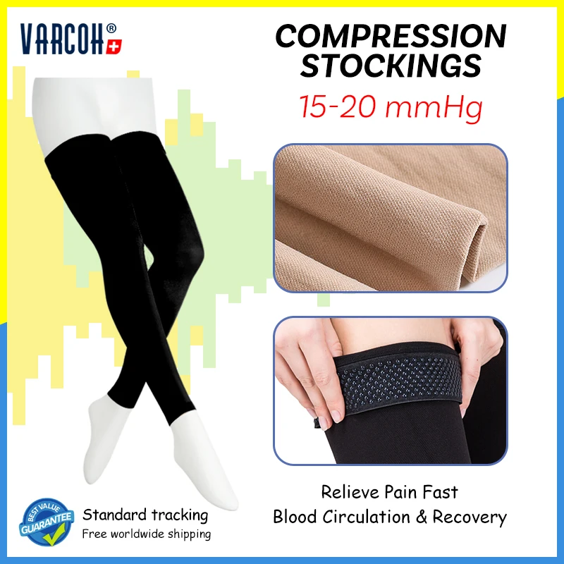 Compression Socks 15-20 mmHg Men Women Hose Support Hosiery Sleeves Maternity,Pregnancy,Varicose Veins,Relief Shin Splints,Edema