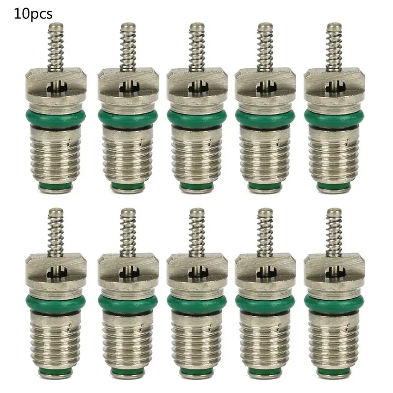 10Pcs AC R134A Valve Core Automotive Car Air Conditioning Cores Needles Repair 