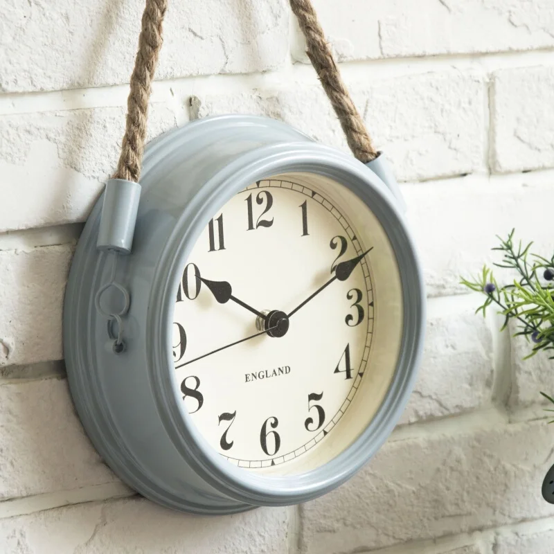 Metal Wall Clock Vintage Decor Home Living Room Wall Hanging Decoration Accessories Kitchen Room Decorative 3D Creative Clock