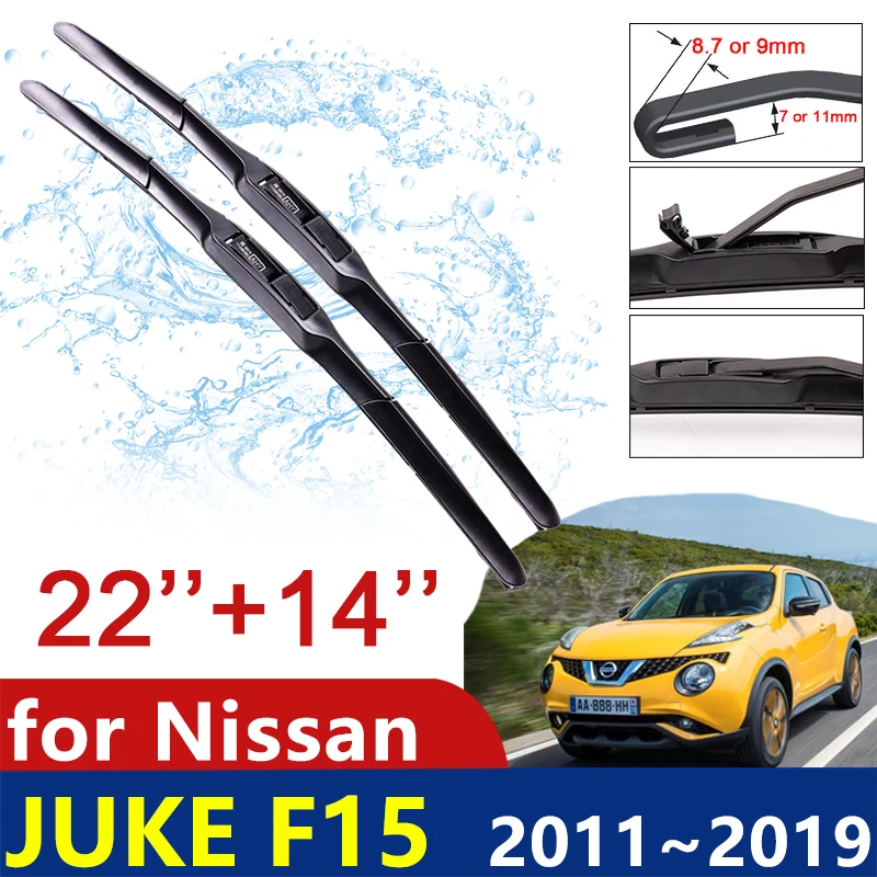 

for Nissan JUKE F15 2011~2019 2012 2013 2014 2015 2016 2017 2018 Windscreen Windshield Wipers Car Accessories Car Wiper Blades