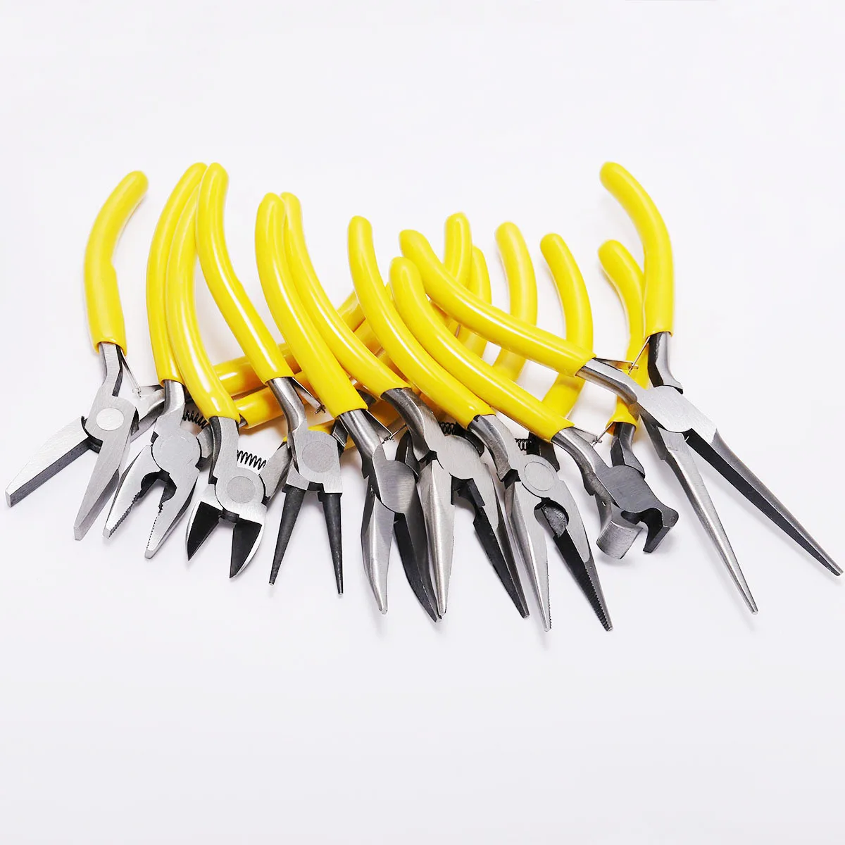 Cute yellow pink Handle Anti-slip Splicing and Fixing Jewelry Pliers Tools & Equipment Kit for DIY Jewelery Accessory Design