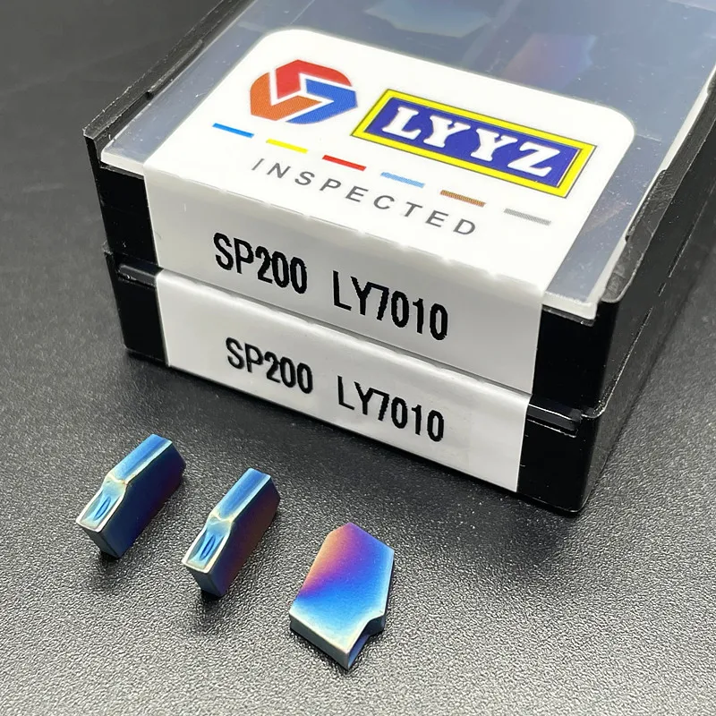 10 Buah Sisipan Grooving SP200 SP300 SP400 PC9030 NC3020 NC3030 LY7010 Sisipan Karbida Grooving SP 300 Alat Bubut Sisipan Balik