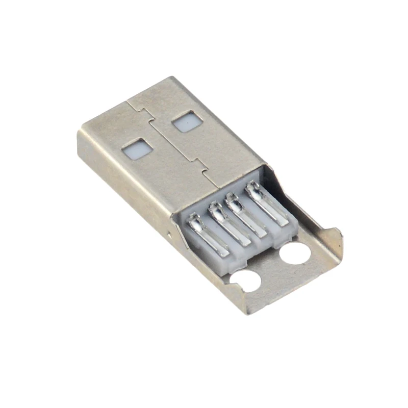 10PCS Type A Male USB 4 Pin Plug Socket Connector Met Zwarte Plastic Cover DIY Kits