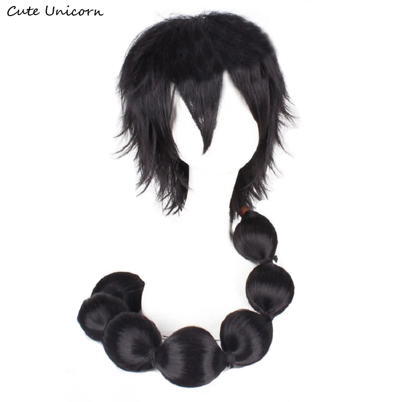 

95cm Magi Judal Judaru Wig Anime Cartoon Character Cosplay Black Long Hair Halloween Costume Role Play Wig
