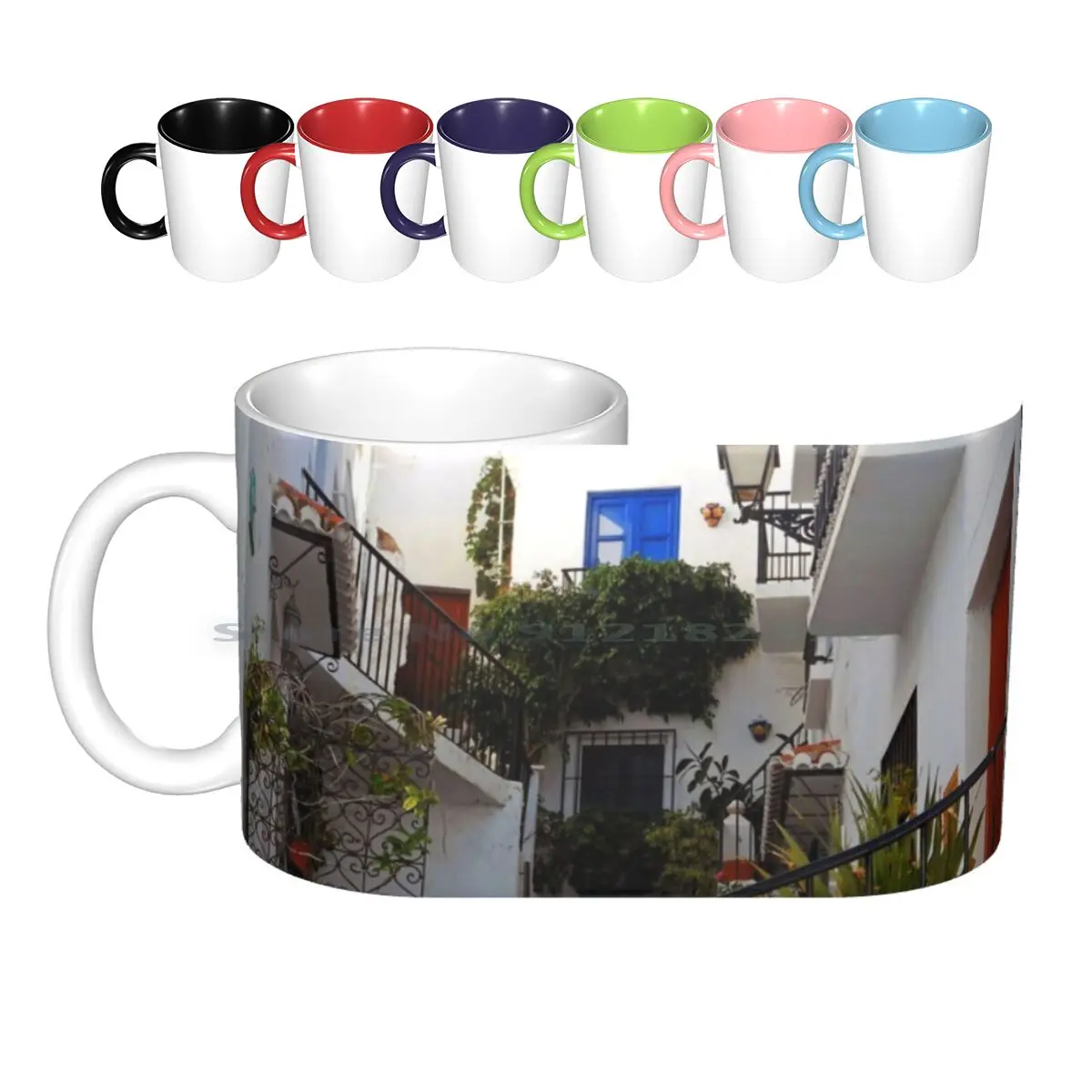 Frigiliana Andalusia Del Sol Spain Ceramic Mugs Coffee Cups Milk Tea Mug Frigiliana Andalusia Andalucia Del Sol Spain Nerja