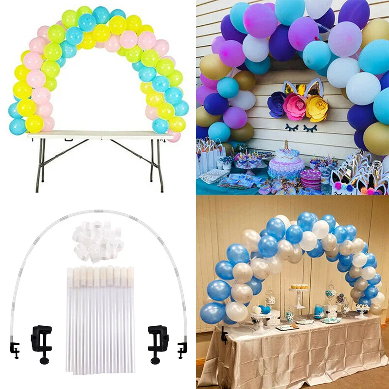 Large Balloon Arch Set Column Stand Base Frame Kit Birthday Wedding Party Decor MAZI888