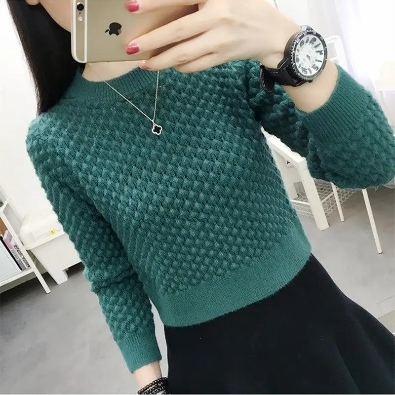 Woman Sweaters Short Sweater Women\'s Loose 2024 Knitwear for Autumn Winter Top Femme Chandails Pull Hiver