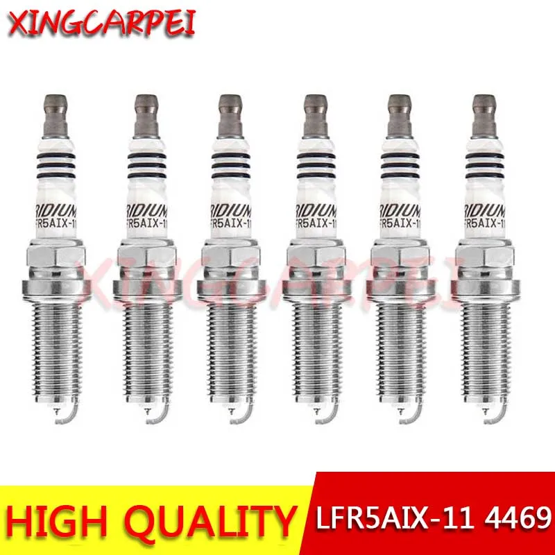 4-6 шт. LFR5AIX-11 4469 Iridium IX свеча зажигания для Hyundai Infiniti Kia Mariner Mercury Nissan Scion Suzuki Toyota Yamaha